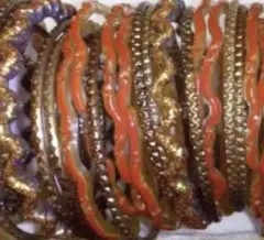 b143 インド製ガラスブレスレッド