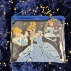 【未使用5点セット】ディズニー プリンセス シンデレラ チャーム クロス ポーチ