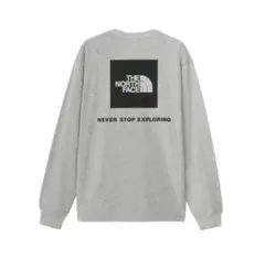 【新品】ノースフェイス　BACK SQ LOGO T NT82333 グレーS