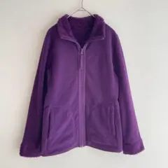 ユニクロ リバーシブル フリース ボア ジャケット M 羽織 ジップ アウター