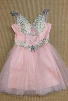 신제품 오렌지 비쥬 데코레이션 볼룸 댄스 파티 드레스