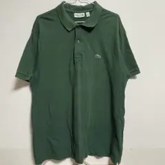 LACOSTE CLASSIC FIT グリーンポロシャツ XL