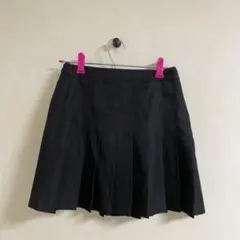 黒 フレアスカート プリーツスカート