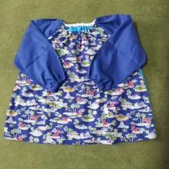 長袖スモック 恐竜柄