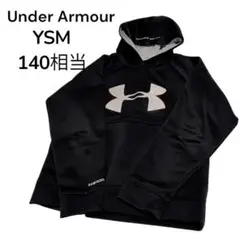 アンダーアーマー 黒 フードパーカー キッズ 通学 スポーツ サッカー