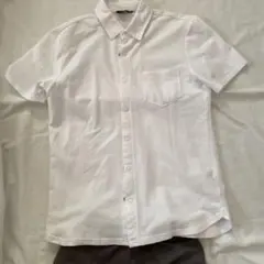 COMME CA ISM ホワイト ポロシャツ