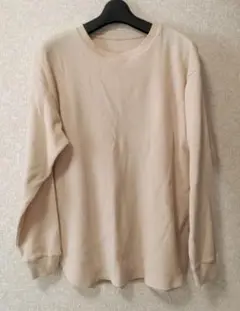 美品　無印良品　ワッフル　ロンT 　長袖　L　　ベージュ　ユニクロ　GU