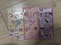 サンリオ　マイメロ　クロミちゃん　ジュエルシール 3枚セット