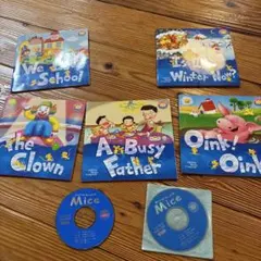 英語絵本 本5冊 CD