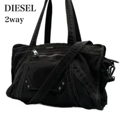 ディーゼル DIESEL 肩掛け ショルダーバッグ A4 メタルロゴ