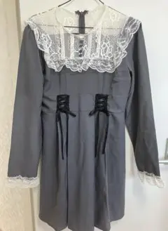 夢展望　ワンピース　グレー　ロリータ風　　　　　　　　62♡のサムネイル