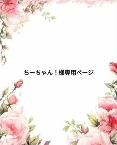 ちーちゃん！様専用ページ