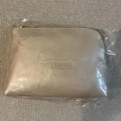 スヌーピー　レザー調コスメポーチ　非売品