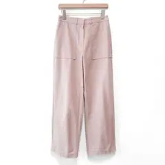 美品 キャナルジーン El mar コットンベイカーパンツ テーパード ピンク