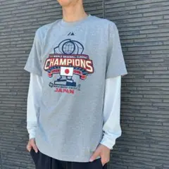 新品マジェスティック【WBC優勝×日本代表】Tシャツ｜応援グッズ／野球ファン必見