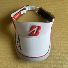 BRIDGESTONE ゴルフバイザー ホワイトのサムネイル