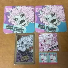 ヒロアカ　芦戸三奈　コースター　クリアカード　スクエアステッカー　フレークシール