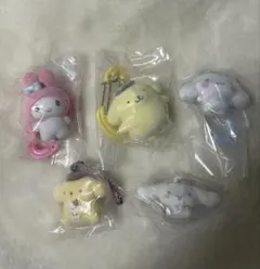 サンリオカラフルカラビナマスコットチャームシナモロール　ポムポムプリン　マイメロ