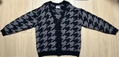 niko and KEM ハウンドトゥース柄 ニットカーディガン