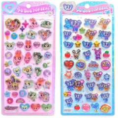 うるちゅるポップシール パワーパフガールズ　エンジェルブルー　2点セット