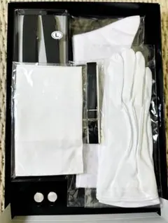 【未使用あり】新郎小物6点セット Lサイズ ブライダルサロン購入 結婚式 美品