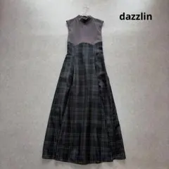 ダズリン♡チェックノースリーブコルセットワンピース グレー Mサイズ