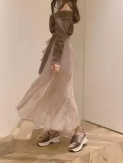 美品 SNIDEL ラップショーパン PBEG 0