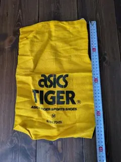 昭和レトロ ヴィンテージ ASICS TIGER イエロー 靴袋 未使用のサムネイル