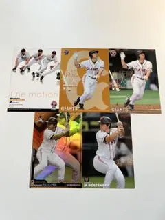 プロ野球カード 巨人 小笠原道大 5枚セット（うち2枚キラ）