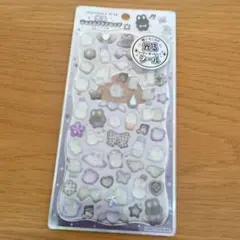 光る　ジュエルプチドロップ　しろくろどろっぷ　ボンボンドロップシール