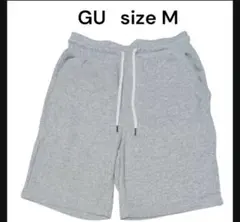 GU メンズ スウェットハーフパンツ M グレーのサムネイル
