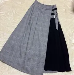 INGNI 配色フレアスカート M