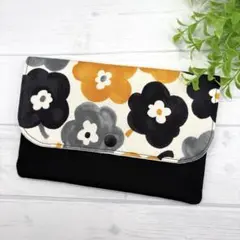 マルチケース♡北欧調　花　お薬手帳　通帳