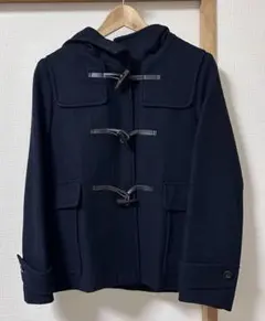 GU ウールブレンドショートダッフルコート S ネイビー