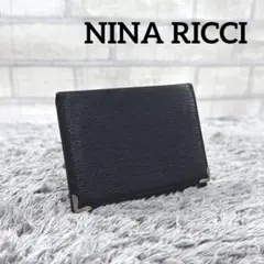 NINA RICCI ニナリッチ カードケース パスケース レザー ブラック