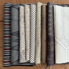 着物はぎれ まとめ売り 渋め E258