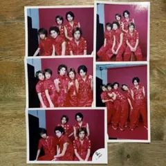 嵐初期の公式集合写真5枚セット旧ロゴ