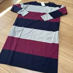 新品　タグ付き　ユナイテッドアローズ　マルチボーダー　ドルマン　ワンピース