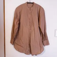 discoat ディスコート　ピンクベージュ　バックリボンシャツブラウス　長袖