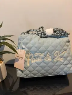 PAUL & JOE ポルジョ　キルティング　ショルダー　バッグ　スマホ　ブルー