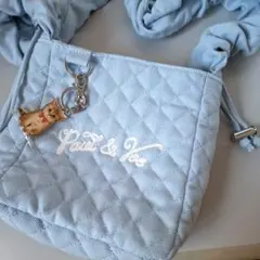 【Paul & Joe 】ロゴキルティング ギャザーショルダーバッグ