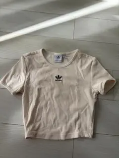 adidas リブ半袖Tシャツ