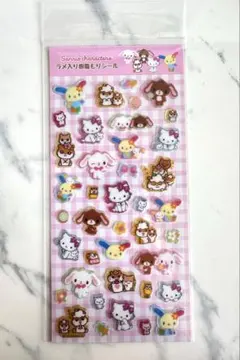 ラメ入り樹脂もりシール　サンリオ　ヘイセイシール