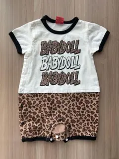 【BABYDOLL】 ヒョウ柄ロンパース 80cm