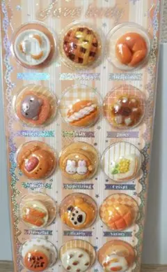 デコパーツシール　カプセルパッケージ　コレクション　シール帳にも可愛い