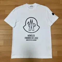 美品〕モンクレール プリント ワッペン Tシャツ S 国内正規品 5S421 
