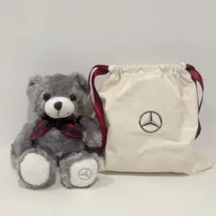 メルセデスベンツ ぬいぐるみ グレー　クリスマスベア
