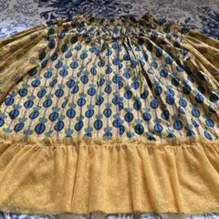 as know as anywear レース　チュニック　ブラウス　イエロー