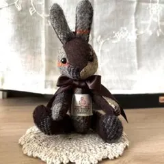 小さなぬいぐるみ ＊ハリスツイード＊うさぎ