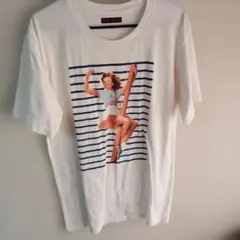 BLUE/BLUE ストライプ Tシャツ